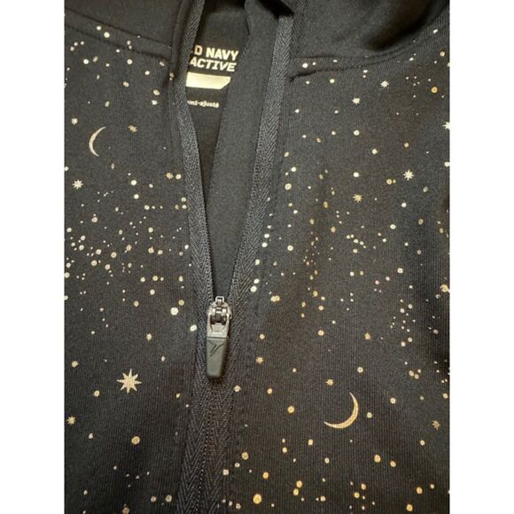 Womens Old Navy Active Wear Go Dry Black Quarter Zip Sweatshirt Size Large - Picture 4 of 10